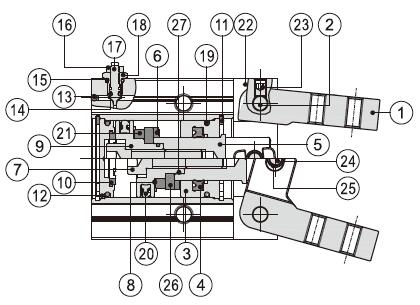 inner structure of pneumatic gripper