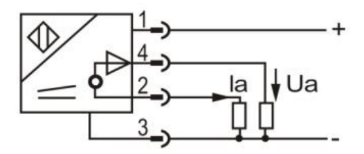 Wiring diagram of proximity sensor of LE80XZ voltage current output