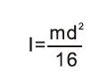 Formula of moment of inertia pneumatic rotary actuator 2