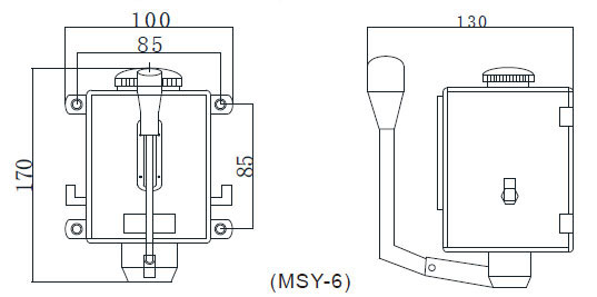 Dimensions of 600ml Hand Operated Oil Lubrication Pump