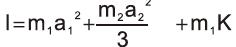 Formula of moment of inertia pneumatic rotary actuator 11